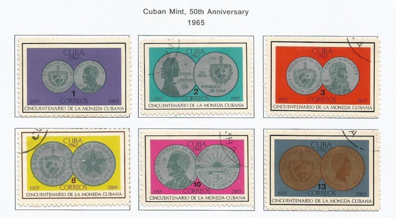 1077-1082 Cincuentenario de la moneda cubana