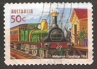 Melbourne Sandridge 1854-Línea ferroviaria Port Melbourne 