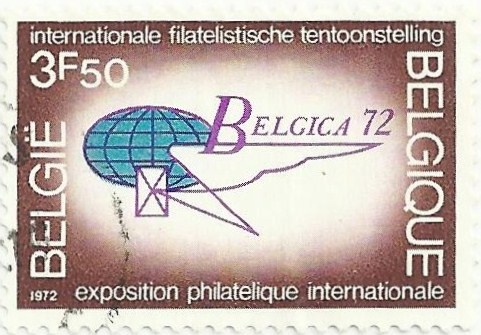 EXPOSICIÓN FILATÉLICA INTERNACIONAL. LOGO BELGICA´72. YVERT BE 1621