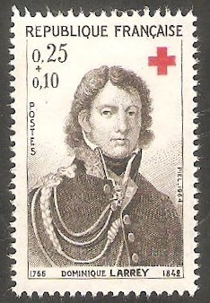 1434 - Barón Dominique Larrey, cirujano jefe de los ejércitos imperiales, Ayuda a Cruz Roja fancesa