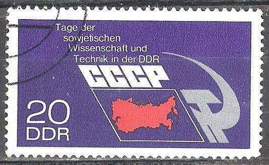 Día de la ciencia soviética y la tecnología en la RDA.