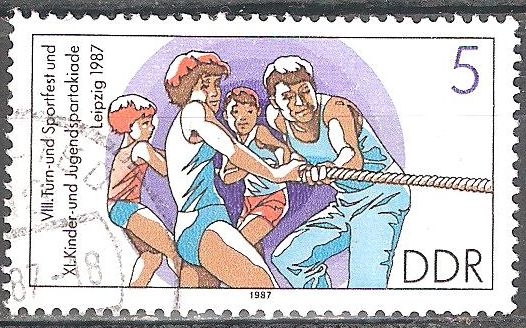 VIII.Festival de Gimnasia y deportes y XI. Infantil y Juvenil de Leipzig 1987-DDR.