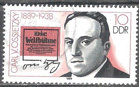 Personalidades- Carl von Ossietzky 1889-1938(escritor y premio Nobel)DDR.