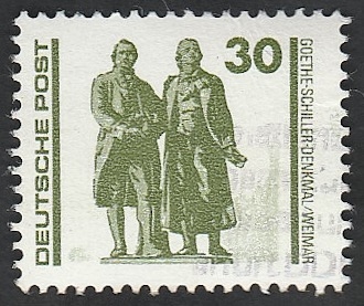2948 - Monumento a Goethe y Schiller, en Weimar 