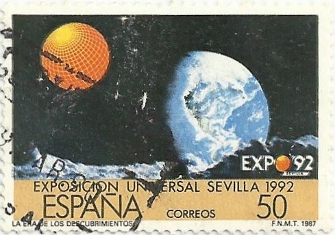 (148) EXPOSICIÓN UNIVERSAL SEVILLA´92. LA TIERRA VISTA DESDE LA LUNA. EDIFIL 2876A