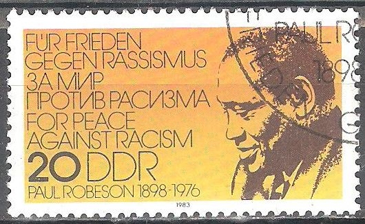 Paul Robeson LeRoy (1898-1976), actor, cantante y activista de derechos civiles(DDR).