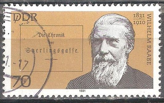 Karl Wilhelm Raabe 1831-1910, (escritor) DDR.