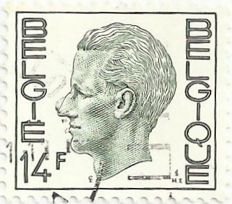 SERIE REY BALDUINO TIPO ELSTRÖM. VALOR FACIAL 14 BEF. YVERT BE 1818