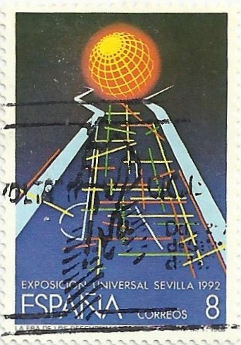 (154) EXPOSICIÓN UNIVERSAL SEVILLA´92. ABSTRACCIÓN DEL RECINTO DE LA EXPO. EDIFIL 2939