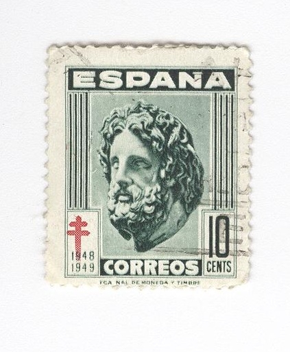 Edifil 1041. Pro tuberculosos. Esculapio 