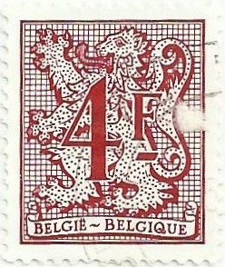 SERIE BÁSICA LEÓN HERÁLDICO. VALOR FACIAL 4 BEF. YVERT BE 1975