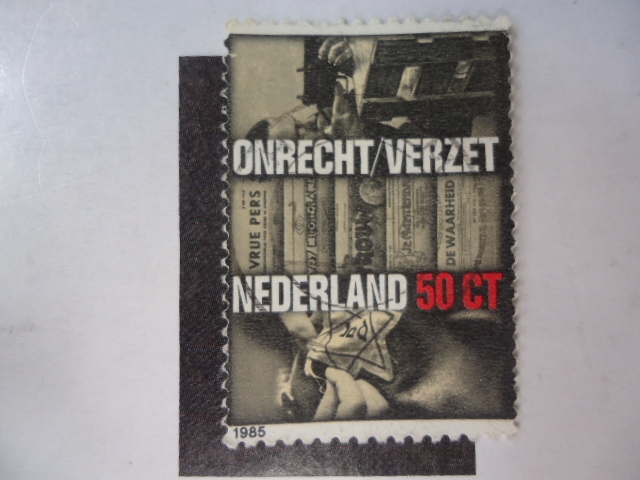 Nederland - 50CT. - Onrecht/Verzet.