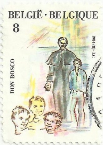 50 AÑOS CANONIZACIÓN DON BOSCO. SACERDOTE DE LA JUVENTUD POBRE. YVERT BE 2129