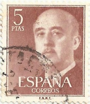 (27) SERIE BÁSICA FRANCO. VALOR FACIAL 5 Pts. EDIFIL 1160