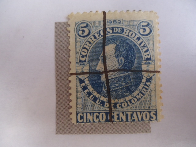 Correos de Bolivar - 1880 - EE.UU de Colombia.