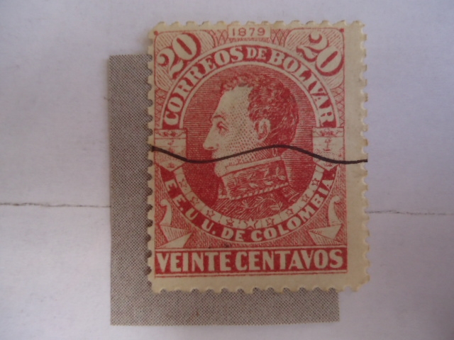 Correos de Bolivar- 1879 - EE.UU de Colombia.