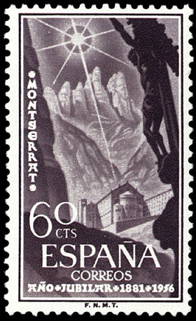 ESPAÑA SEGUNDO CENTENARIO Nº 1193 ** 60C VIOLETA NEGRUZCO MONSERRAT