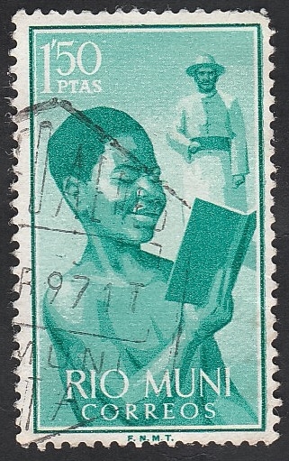 Rio Muni 1960 - 5 - Niño indígena
