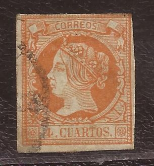 Isabel II 4 cuartos 1860