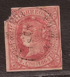 Isabel II 4 cuartos 1864