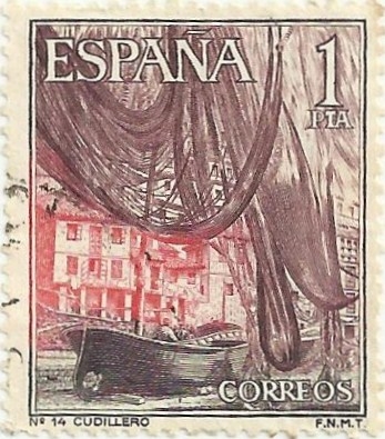 SERIE TURÍSTICA, GRUPO II. CUDILLERO, EN ASTURIAS. EDIFIL 1648