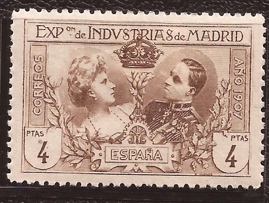 Exposicion de Industrias de Madrid 1907 4 ptas