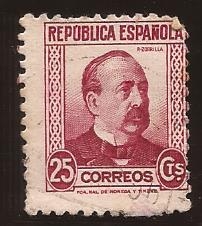 Manuel Ruiz Zorrilla 1933 25 centimos