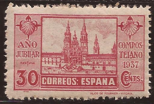 Año Jubilar Compostelano 1937 30 cents