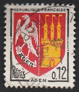 1353 A - Escudo de la ciudad de Agen 