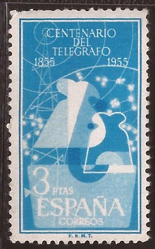 I Centenario del Telégrafo 1955 3 ptas
