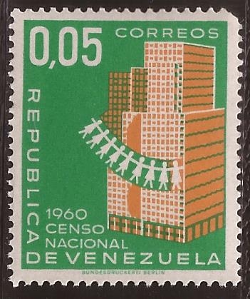 Censo Nacional 1960 0,05 Bolívares