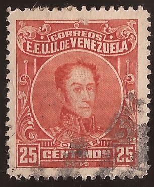 Simón Bolívar 1925 25 cents