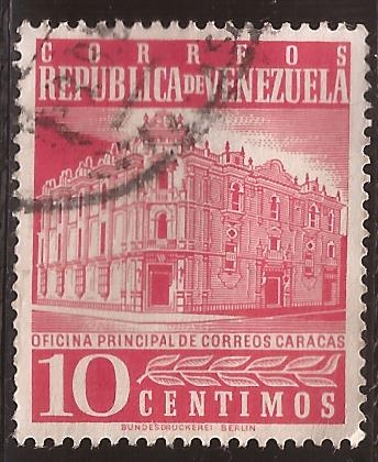 Oficina Principal de Correos de Caracas 1958 0,10 Bolívares