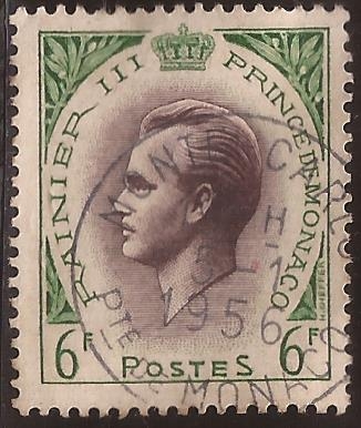 Rainiero III 1955 6 francos