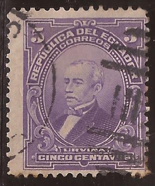 Presidente Urvina  1915  5 centavos