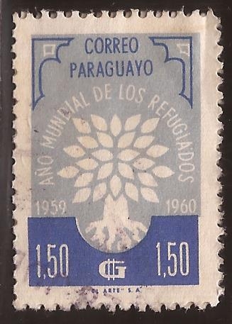 Año Mundial de los Refugiados  1960 1,50 guaranis
