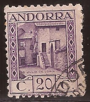 S Julià de Loria  1934 20 cents