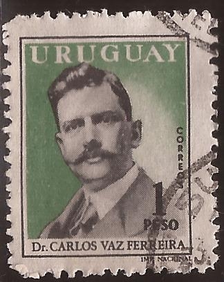 Dr. Carlos Vaz Ferreira  1959 1 peso