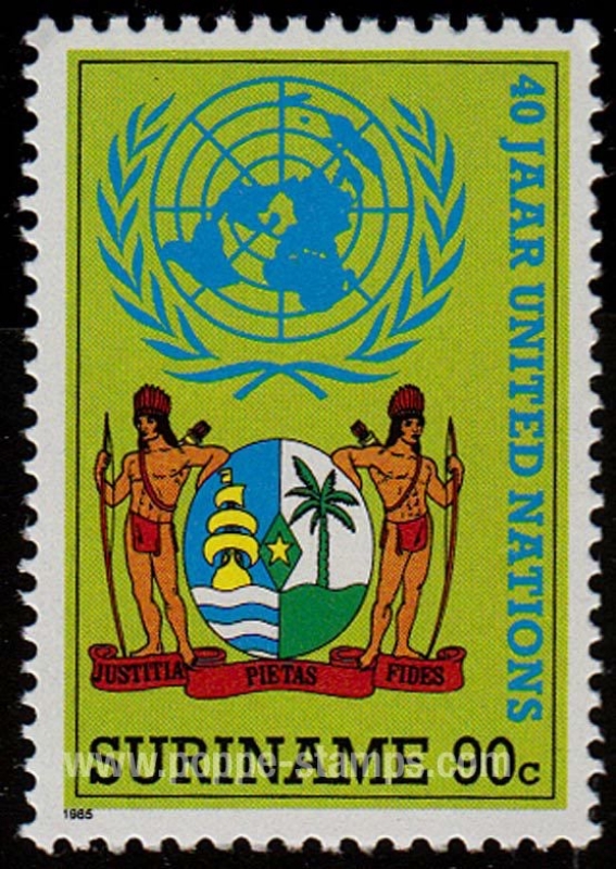Escudo de armas y ONU
