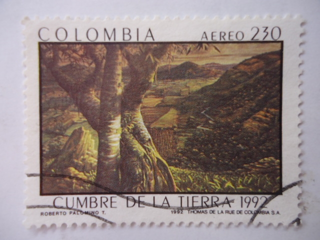 Cumbre de la Tierra (Oleo de Roberto Palomino).