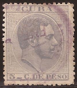 Alfonso XII  1881 5 céntimos de peso