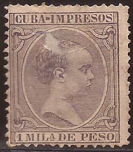 Alfonso XIII  1890 1 milésima de peso