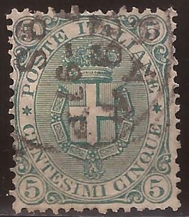 Escudo de Armas de Saboya  1891  5 cents