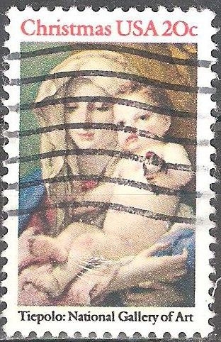 Navidad 1982.Virgen con el Niño.