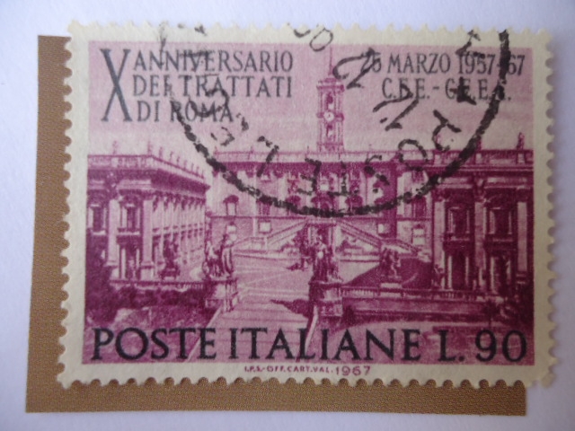 X Anniversario dei Trattati di Roma - Marzo 1957-67.