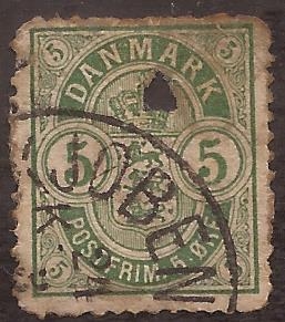 Escudo de Armas  1884 5 ore danés