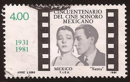 Cincuentenario del Cine Sonoro Mexicano  1981  4 pesos