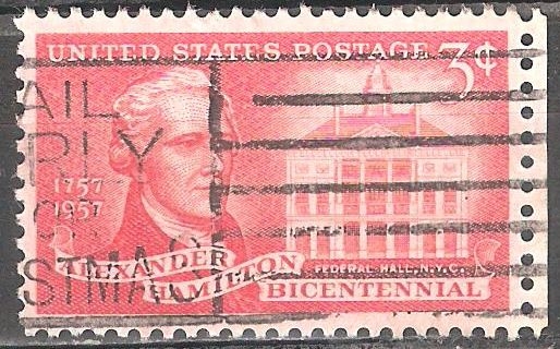 Bicentenario del nacimiento de Alexander Hamilton. 