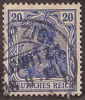 Germania con Corona Imperial  1900 reichspost 20 reichspfennig