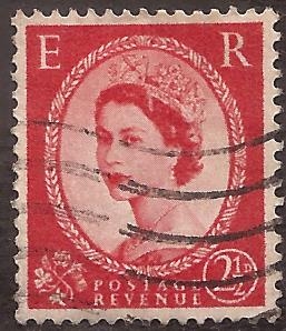 Elisasbeth II  1958   2 1/2 penique